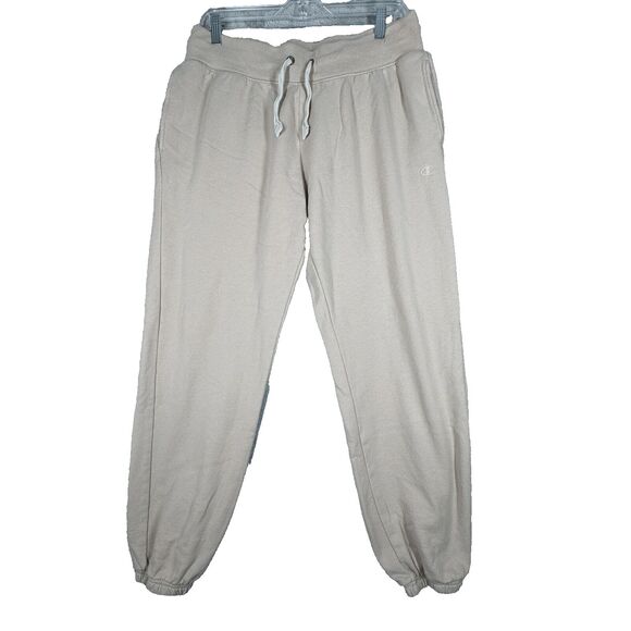 Champion Pants Womens Medium Tan Jogger Sweatpants Casual Loungewear Athleisure - Picture 1 of 8